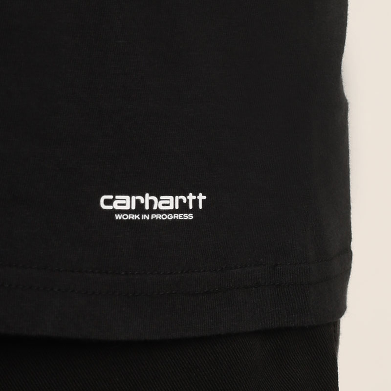 Мужская футболка Carhartt WIP Standart Crew Neck T-Shirt (I029370-black/black)  - цена, описание, фото 2